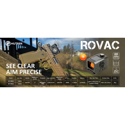 Nutrek Rovac 1x20x16 Red Dot Sight