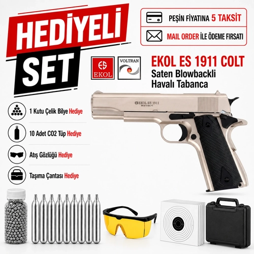 Ekol ES 1911 Colt Saten Blowbackli Haval� Tabanca