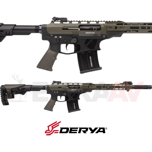 Derya MK-20 ES-203S Haki Siyah 20 Kalibre �arj�rl� Av T�fe�i