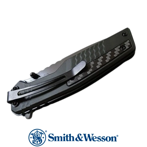 Smith Wesson Special Ops Linerlock A/O Black CF Katlan�r Cep �ak�s�