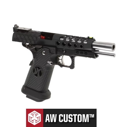 AW Custom 5.1 HEX-CUT Hi-Capa Siyah Blowback Airsoft Tabanca (6mm)