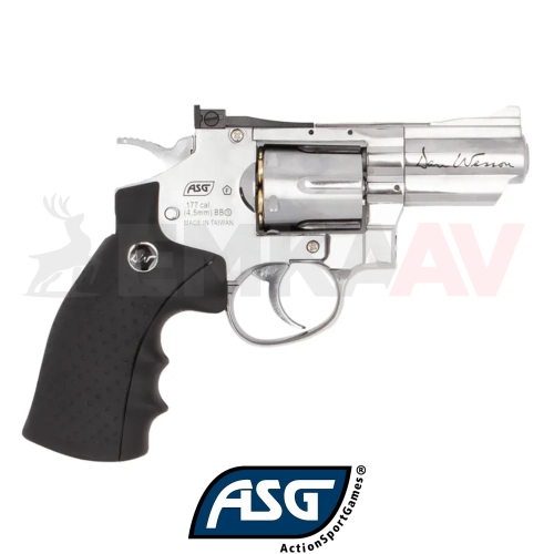 ASG Dan Wesson 2.5 �n� Parlak Krom Revolver Toplu Haval� Tabanca 17177
