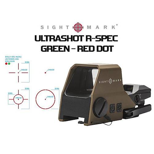 ULTRASHOT R-SPEC GREEN - RED DOT DARK EARTH SM26031DE