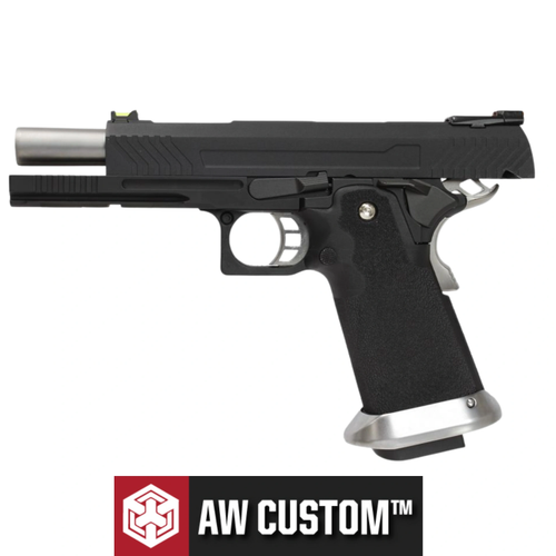 AW Custom Hi-Capa Competition Grade - Full Metal Siyah GBB Blowback Airsoft Tabanca (6mm)