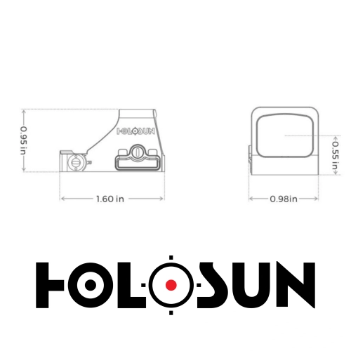 Holosun HS507K X2 Classic Multi-Reticle Red Dot (2 MOA & 32 MOA Circle)