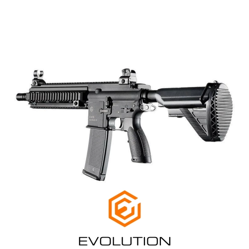 Evolution E-416 CQB Carbontech ETS Airsoft T�fe�i + 7.4v LiPo Pil