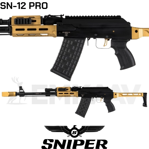 Sniper SN-12 Pro Siyah-Sar� �arj�rl� Av T�fe�i