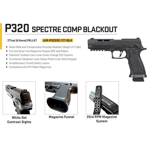 Sig Sauer P320 Spectre CO2 Blowback Haval� Tabanca (Pellet)