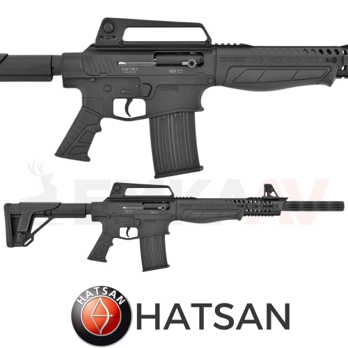 Hatsan Escort SD 12 Siyah Tactical �arj�rl� Av T�fe�i