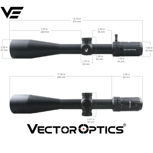 Victoptics S4 6-24x50 SFP Paralaks Tekerli Tfek Drbn OPSL17