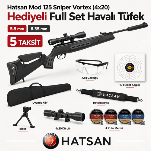 Hatsan Mod 125 Sniper Vortex (4x20) Hediyeli Full Set Haval� T�fek