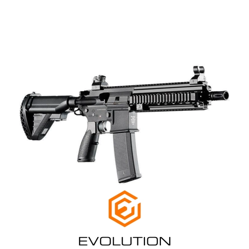 Evolution E-416 CQB Carbontech ETS Airsoft T�fe�i + 7.4v LiPo Pil