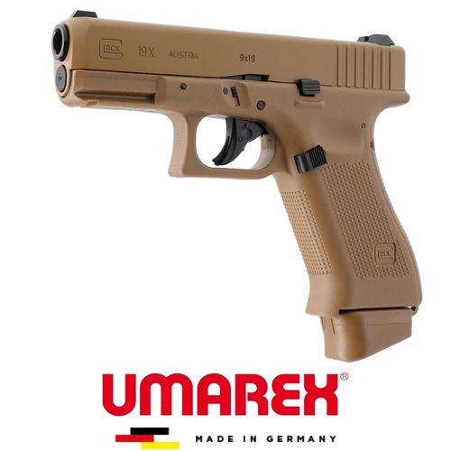 Umarex Glock 19X Desert Deluxe Blowback CO2 Airsoft Tabanca