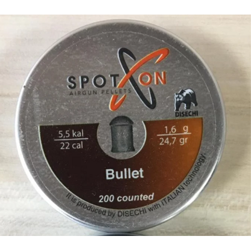 Spoton Bullet 5.5mm 24.7 Gr Haval� T�fek Sa�ma / 200 Adet