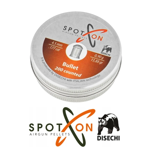 Spoton Bullet 4.5mm 13.88 Gr Haval Tfek Sama / 250 Adet