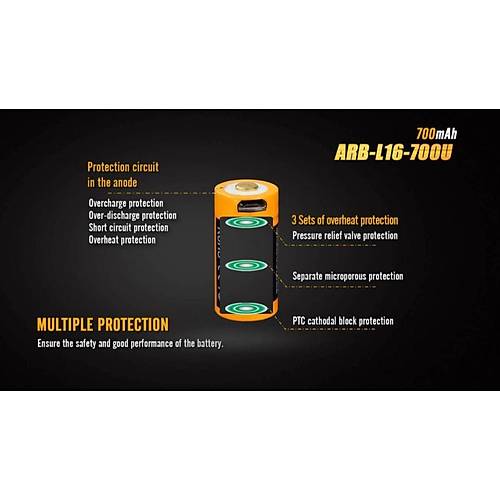 FEN�X ARB-L16-700 mAH USB �ARJLI P�L