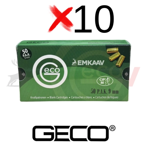 10 Paket | Geco 9 mm Kurus�k� Tabanca Mermisi