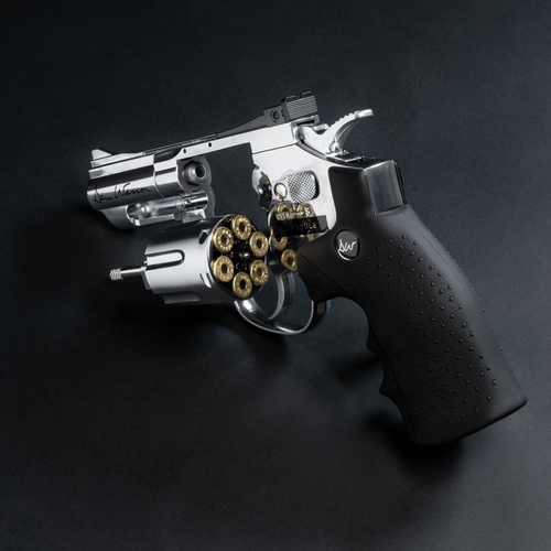 ASG Dan Wesson 2.5 n Parlak Krom Revolver Toplu Haval Tabanca 17177
