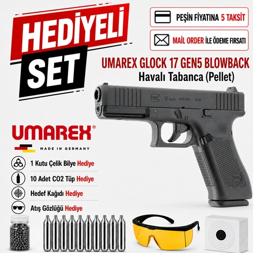 Umarex Glock 17 Gen5 Blowback Haval� Tabanca (Pellet)