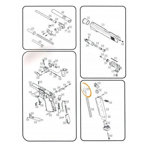 WE 1911 GBB Magazine BB Follower / �arj�rde BB �zleyici Par�a #78