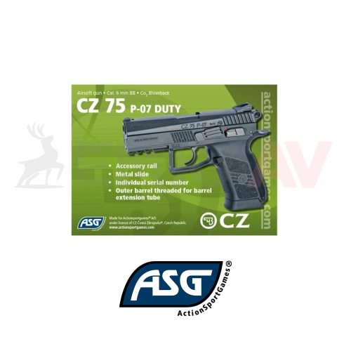Asg CZ75 P07 Duty Blowback Airsoft Tabanca 16720