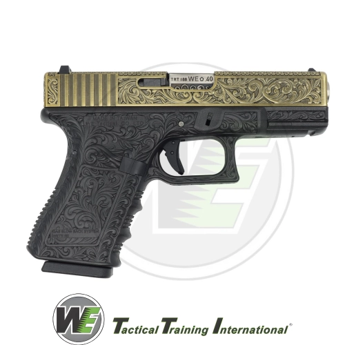 We Glock 19 Ivory Grav�rl� Airsoft Tabanca (6mm)