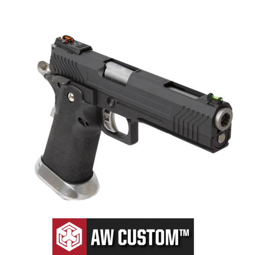 AW Custom Hi-Capa Competition Grade - Full Metal Siyah GBB Blowback Airsoft Tabanca (6mm)