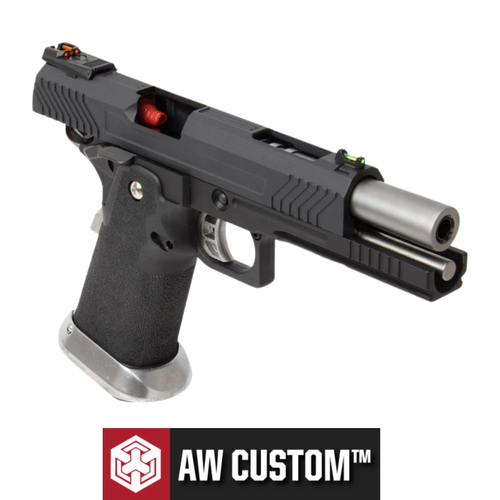 AW Custom Hi-Capa Competition Grade - Full Metal Siyah GBB Blowback Airsoft Tabanca (6mm)