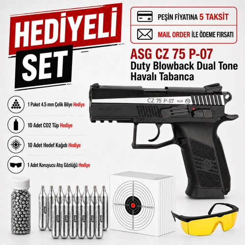 ASG CZ 75 P07 Duty Blowback Dual Tone Haval� Tabanca 16533