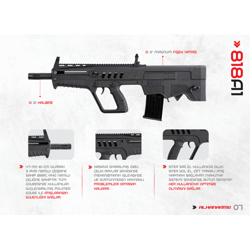 ALKANARMS  818A1 BULLPUP  ARJRL AV TFE (KARBON)