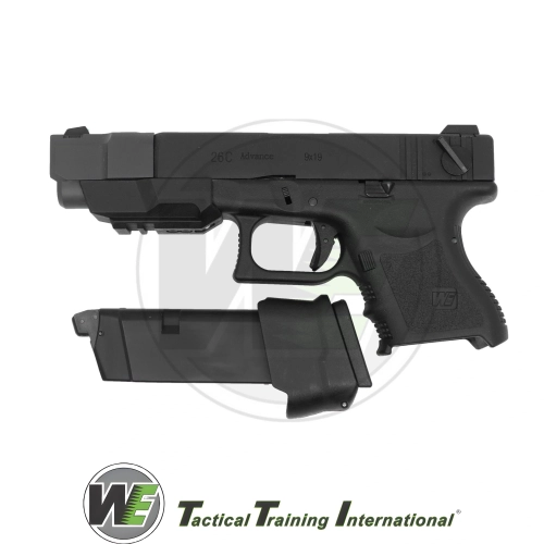 We Glock 26C Siyah Airsoft Tabanca (6mm)
