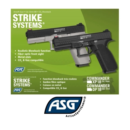 Asg Commander XP18 Blowback Airsoft Tabanca (Green Gas & CO2) 18965