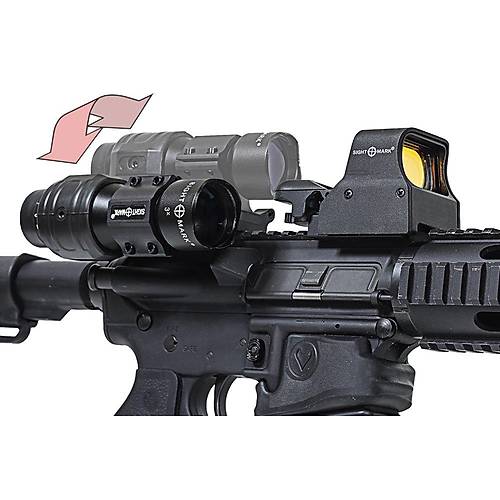 3x Tactical Magnifier Yana Yatan - Clamshell Yakınlaştırıcı