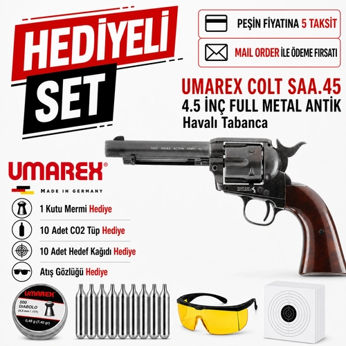 Umarex Colt SAA.45 4.5 �nc Full Metal Antik Haval� Tabanca