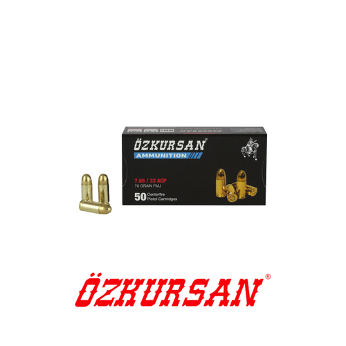 zkursan Browning 7.65mm FMJ 70 Grain Tabanca Fiei