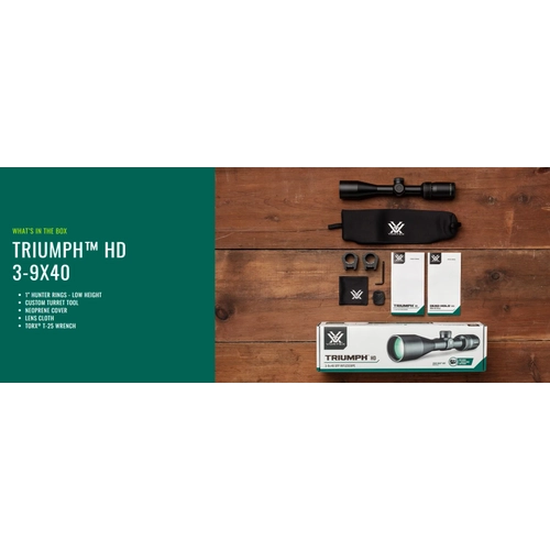 Vortex Tr�umph HD 3-9x40 Dead-Hold BDC T�fek D�rb�n� (MOA)