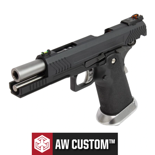 AW Custom Hi-Capa Competition Grade - Full Metal Siyah GBB Blowback Airsoft Tabanca (6mm)
