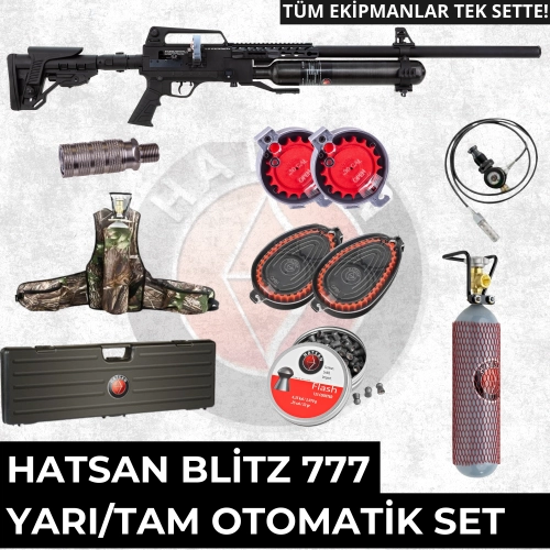 Hatsan Blitz 777 Tam Otomatik 6.35mm PCP Kampanyal� Set