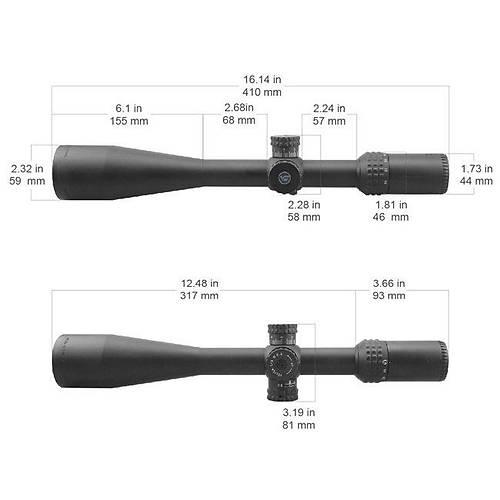 Vector Optics SENTINEL-X 10-40x50 SFP Tüfek Dürbünü SCOL-34