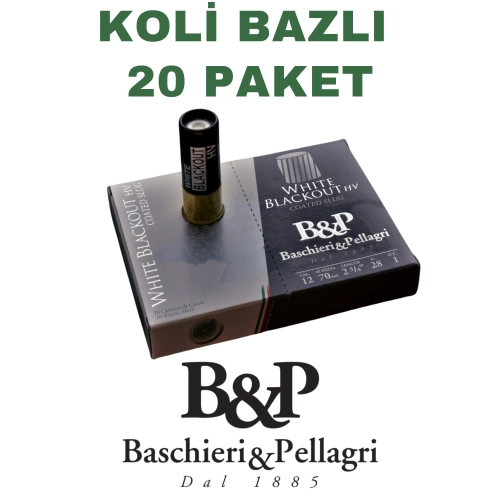 B&P Big Game Palla White Blackout HV Tek Kur�un 12 Kalibre Koli Bazl� Av Fi�ekleri