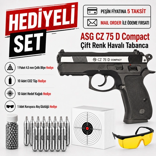 ASG CZ 75 D Compact �ift Renk Haval� Tabanca 16200
