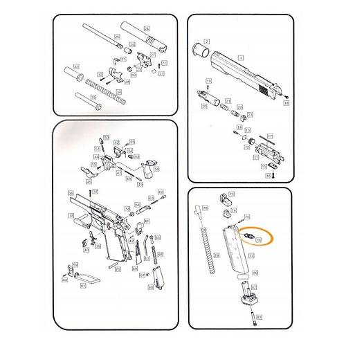 WE 1911 GBB Gas Output Valve / Gaz ��k�� Valfi Par�a #76
