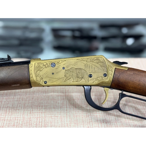Hani� 36 Cal Bear Engraved Gold Lever Action Av T�fe�i