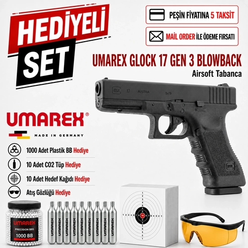 Umarex Glock 17 Gen 3 Blowback Airsoft Tabanca