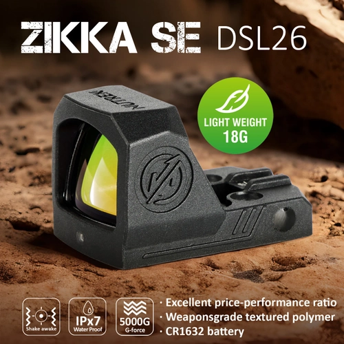 Nutrek Zikka SE 1x22x17 Super Mini & Lightweight Reflex Red Dot Ni�angah
