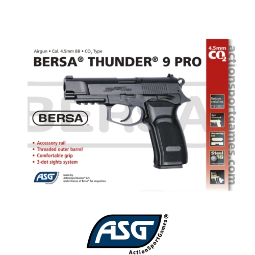 ASG Bersa Thunder 9 Pro Siyah Haval� Tabanca 17302