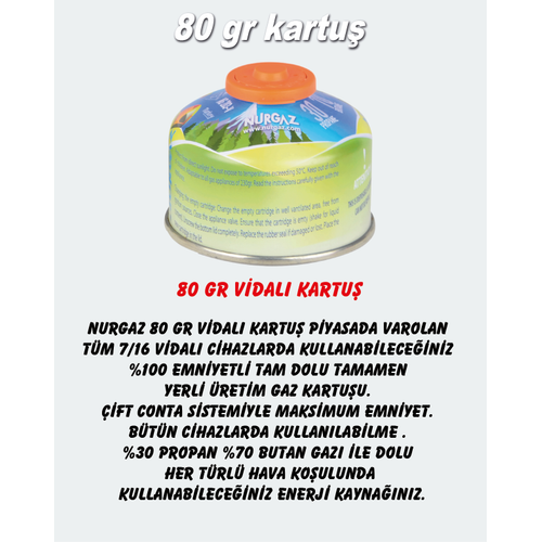 NURGAZ 80 GR VDALI KARTU
