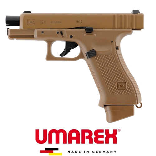 Umarex Glock 19X Desert Deluxe Blowback CO2 Airsoft Tabanca