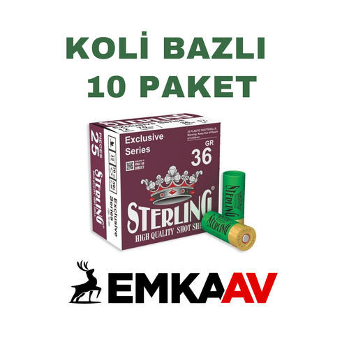 Sterling 12 CAL 36 GR Koli Bazl Av Fiekleri