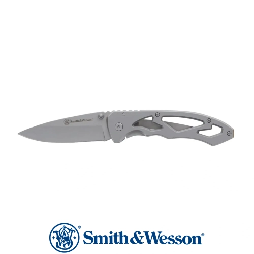 Smith Wesson Drop Point Silver Skeletonized �ak�